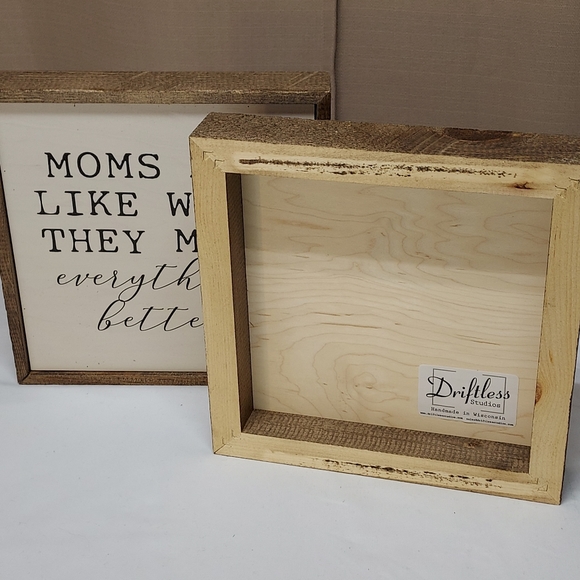 Cute rustic wooden framed quotes.  Handmade in Wisconsin.  10"×10" - Picture 4 of 4